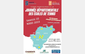 Journée Ecoles De Tennis Comité Charente 2023