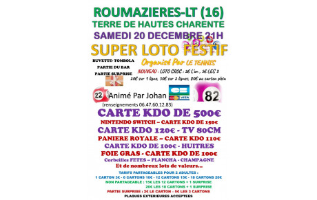 LOTO DU 20 DECEMBRE 2025