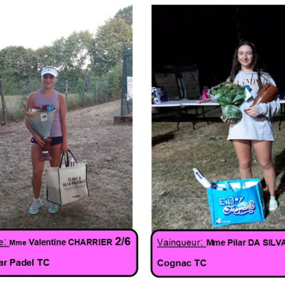 RESULTAT TOURNOI OPEN 2026 - FINALISTE DAMES OPEN 2026